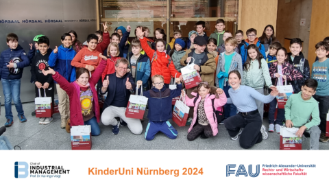 Towards entry "Insights into University Life and Creativity: Children discuss and learn with Prof. Voigt as part of the KinderUni Nürnberg"